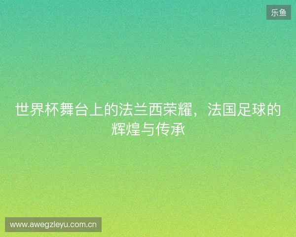 世界杯舞台上的法兰西荣耀,法国足球的辉煌与传承 世界杯舞台上的法兰西荣耀,法国足球的辉煌与传承